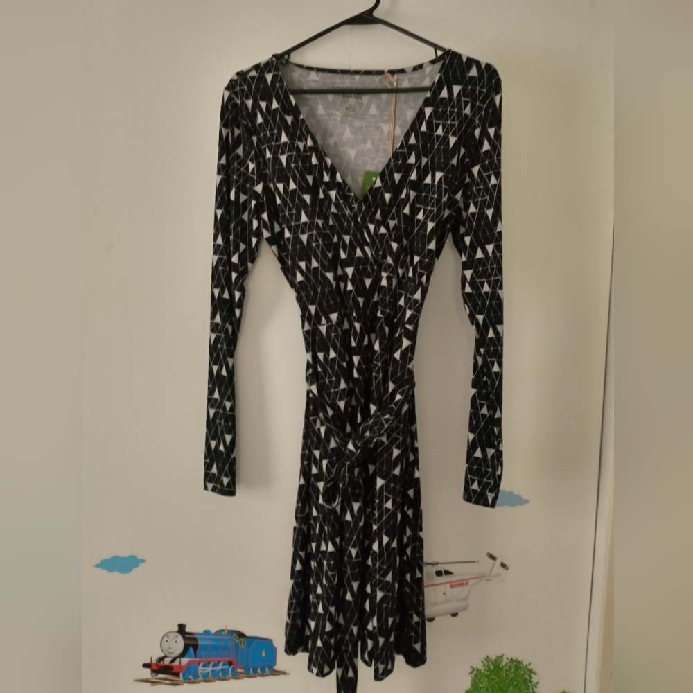 Toad and Co Cue wrap long sleeve dress